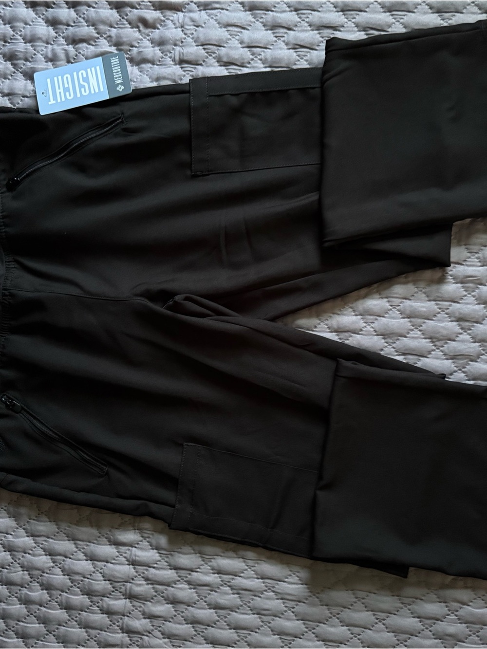 Med Couture Insight Woman’s Black Cargo-Style Joggers